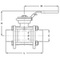 Ball valve Type: 7641 Stainless steel Butt welded loose end EN ISO 1127-1 400 PSI WOG